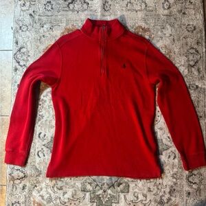Polo Ralph Lauren Red Zip-Up Sweater